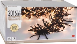 Weihnachtliche LED-Lichterkette 14,6 m, 2016 Dioden, warmweiß, für außen und innen