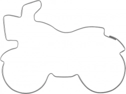 Motorbike Cookie Cutter, Stainless Steel, 7 cm