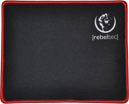 Gaming mouse pad with red stitching Rebeltec Slider S+ 250 × 200 × 3 mm