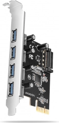 AXAGON PCIe Controller with 4 USB 3.2 Gen 1 Ports, UASP and SATA Power