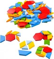 Houten kleurrijke mozaïek BIGJIGS TOYS