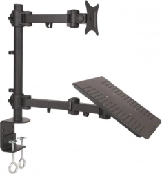 Desktop monitor and laptop 2-in-1 mount 13–27'' L-23
