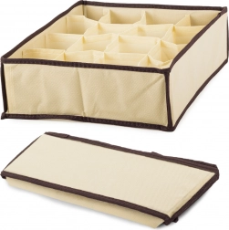 Beige Drawer Organizer for Underwear and Socks