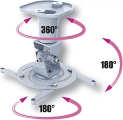 Deckenhalterung für Projektor 22cm weiß