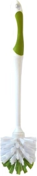 Plastic toilet brush without holder, white–green 7.5 × 32 cm