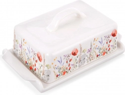 Porcelain Butter Dish Maki White