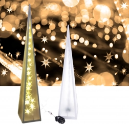 Pyramid LED rotating stars 12*12*45cm