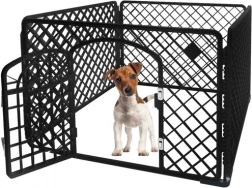 Kunststoff-Auslauf für Haustiere 90 × 90 × 60 cm