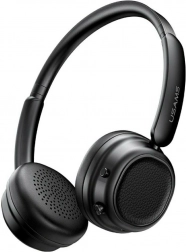 Casque sans fil USAMS SR01 sur l’oreille avec ANC et Bluetooth 5.3 – noir