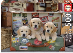 Educa Puzzle Puppies in a Suitcase 500 pieces