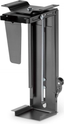 Universal under-desk computer holder with Easy‑Locking mechanism