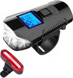 MalTrack Fahrradlicht-Set Exonum 3000 4-in-1 vorne + hinten