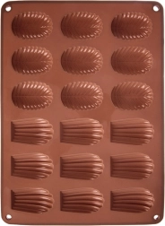 Moule en silicone pour biscuits et pralines 34 × 25 × 1 cm, marron