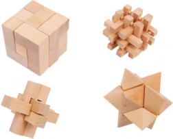 Holz-Puzzleset 4 Stk.