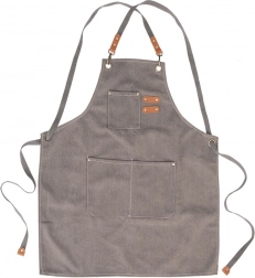 Tablier de cuisine avec liens croisés et poches