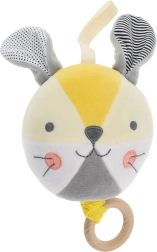 Melodische konijnenbal PETIT COLLAGE van biologisch katoen