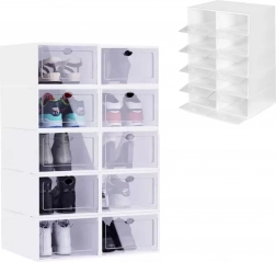 Modularer Kunststoff-Schuh-Organizer, Set mit 10 Stück MODERNHOME