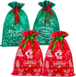 Set of Four Christmas Gift Bags