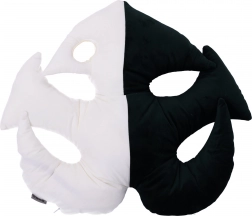 Dekoratives Plüschkissen in Blattform – Typ 2