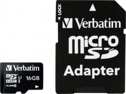 MicroSDHC Karte 16GB Klasse 10 UHS-I mit Adapter