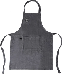 Baumwoll-Küchenschürze mit verstellbarem Bindeband und Tasche