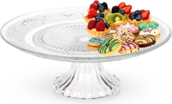 Glas-Kuchenplatte auf Fuß 25 cm
