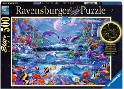 RAVENSBURGER Glow-in-the-Dark Puzzle – Magical World, 500 Pieces