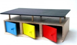 wooden garage for 3 cars