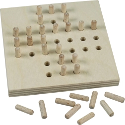 Detoa wooden solitaire – a logic board game for one player