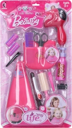 Children's hair care set with hairdryer and accessories
