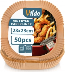 Paper liners for air fryer 23 × 23 cm, 50 pcs