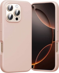 Silikonen hoesje Vention voor iPhone 16 Pro met MagSafe (roze)