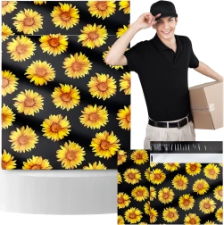 Poly mailers with sunflowers 255 × 370 mm, 50 pcs