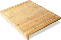 Bamboo cutting board with lip 45 × 35 cm