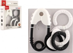 Schwarz-Weiß Rasseln für Babys ab Geburt