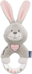 Baby Mix Plush Baby Rattle Bunny Pink