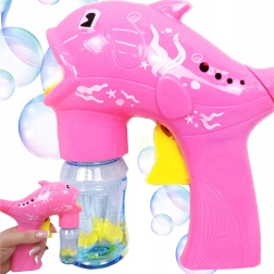 Kinder dolfijn bellenblaaspistool met 2 navullingen – roze