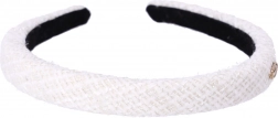 Geflochtenes Haarband, weiß