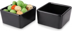 Porzellanschalen für Snacks, schwarz, 100 ml, 2 Stk.