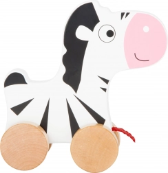 Small Foot Wooden Pull-along Zebra
