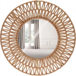 Rundes Wandspiegel mit Papierrahmen 45 cm