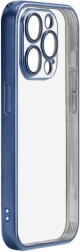 Matte beschermhoes Joyroom voor iPhone 15 Pro – blauw