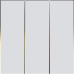 Zigbee AVATTO Touch‑Smart‑Lichtschalter dreifach TUYA weiß