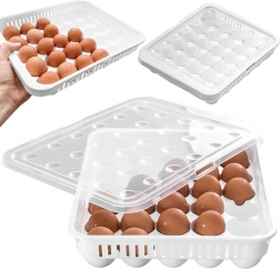 plastic egg box with lid 30 pcs