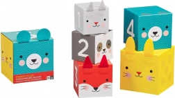Petit Collage Tower with Animal Blocks