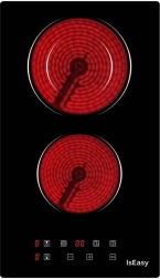 isEasy zweizonen elektrische Keramikkochfeld