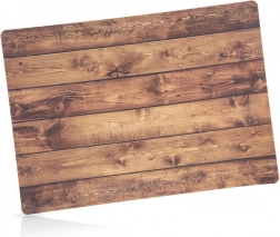 Rectangular table mat 43 × 30 cm with wood decor