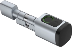 Cylindre de serrure numérique Avatto 90 mm argent