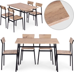 Eetset tafel en 4 stoelen modernhome malmo
