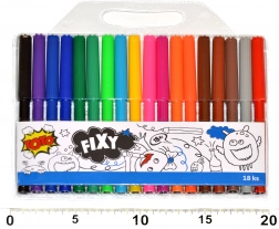 Set of 18 Colored Markers